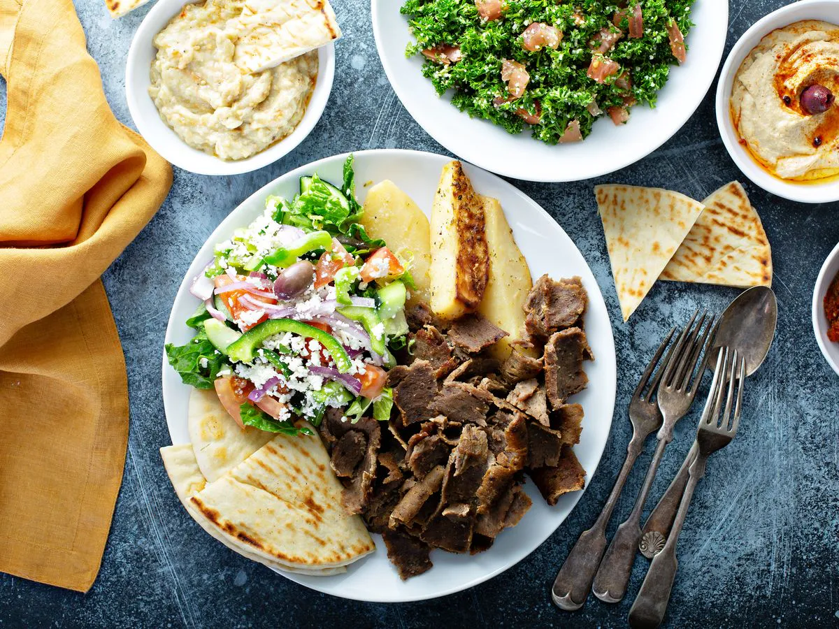 Gyro Platter Gyro Kitchen, Mediterranean Restaurant in Glendale
